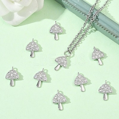 SHEGRACE Brass Micro Pave Cubic Zirconia Pendants XGRQ3D099-503P-1