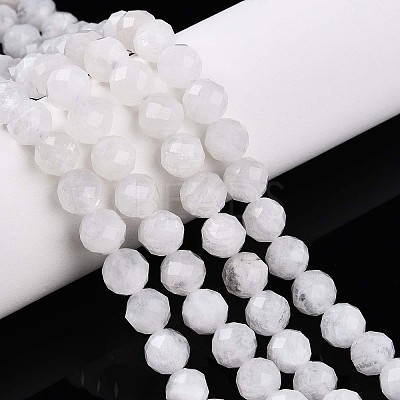 Natural Rainbow Moonstone Beads Strands G-S345-6mm-36-1