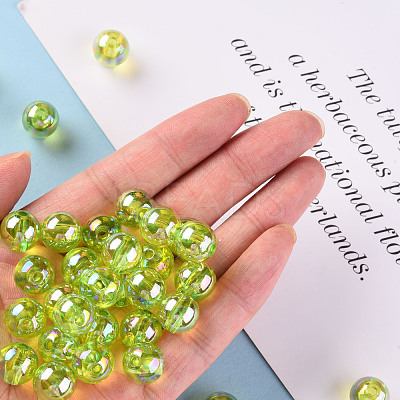 Transparent Acrylic Beads X-MACR-S370-B12mm-729-1