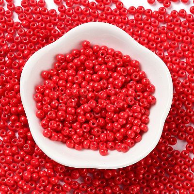 Baking Paint Glass Seed Beads SEED-H002-I-A513-1