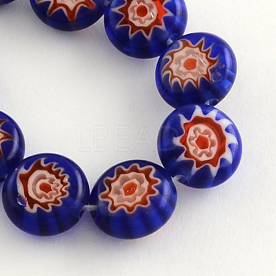 Handmade Millefiori Glass Bead Strands LK-R006-15-1