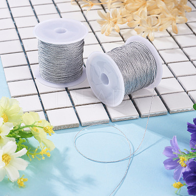2 Rolls Round PET Metallic Thread MCOR-TADJ0001-01C-02-1