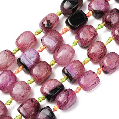 Natural Agate Beads Strands G-F825-G01-01B-1