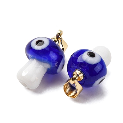 Handmade Lampwork Pendants LAMP-S069-06G-04-1
