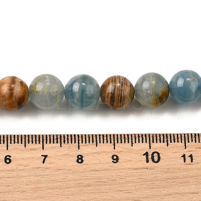 Natural Blue Calcite Beads Strands G-H312-C02-10mm-1