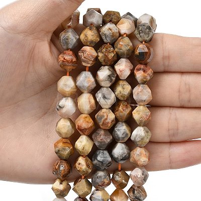 Natural Crazy Agate Beads Strands G-Z119-A13-03-1