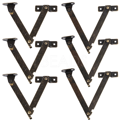 12 Sets 2 Styles Iron Box Support Stands FIND-GL0001-74-1