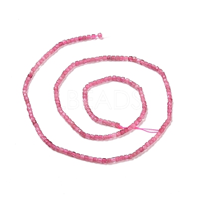 Natural Pink Tourmaline Beads Strands LS-G-C009-B20-1