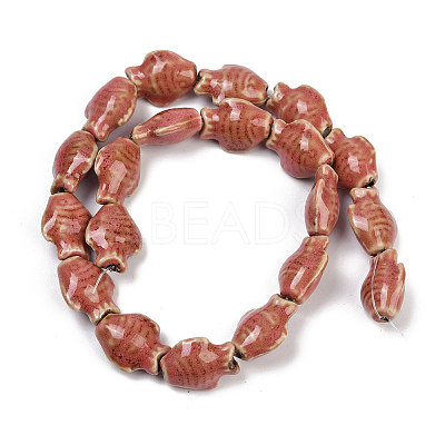 Handmade Porcelain Beads Strands PORC-P030-01A-06-1
