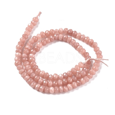 Dyed Natural Malaysia Jade Rondelle Beads Strands G-E316-2x4mm-42-1