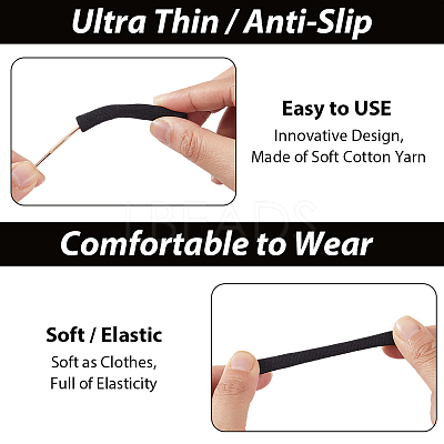 Polyester Eyeglasses Ear Grip AJEW-CN0006-74B-1