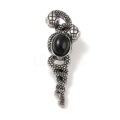 Natural Obsidian Pendants G-A224-03AS-02-1
