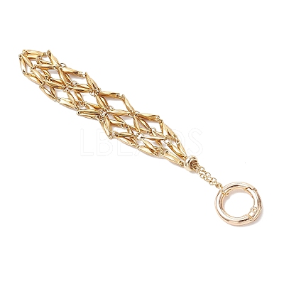 304 Stainless Steel Macrame Pouch Empty Stone Holder Pendant Decorations SA-CJ5EA2-01-1