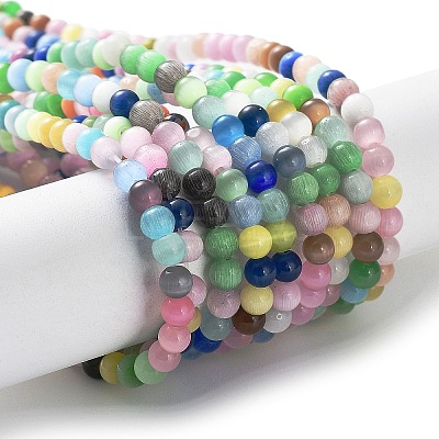 Cat Eye Beads Strands X-CE-F022-4mm-01-1