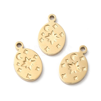Ion Plating(IP) 316L Surgical Stainless Steel Charms STAS-H213-03G-1