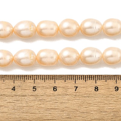 Natural Cultured Freshwater Pearl Beads Strands PEAR-I007-01E-05B-1
