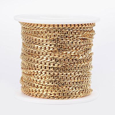 Ion Plating(IP) 304 Stainless Steel Cuban Link Chains CHS-H009-33G-1