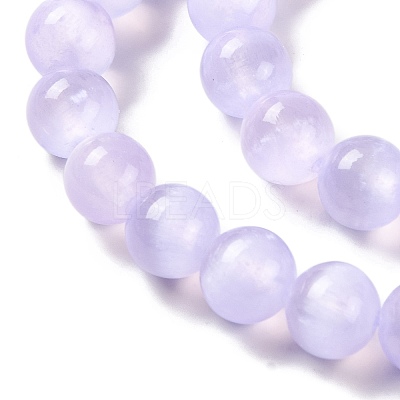 Natural Selenite Beads Strands G-C142-01B-02-1