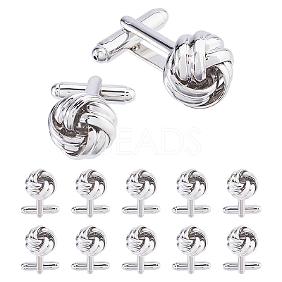 6 Pairs Alloy Cufflinks FIND-FH0017-36P-1