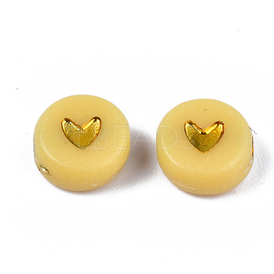 Opaque Acrylic Beads X-PACR-N006-50-A01-1