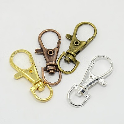 Alloy Swivel Lobster Claw Clasps KEYC-NB0001-09-1