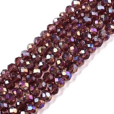 Electroplate Glass Beads Strands LS-EGLA-A044-T4mm-B13-1