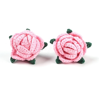 Cotton Knitting Artificial Flower DIY-P082-01C-1