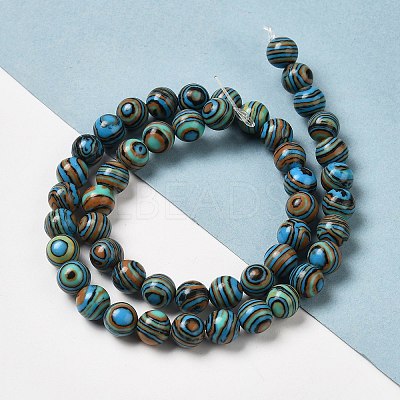 Synthetic Malachite Dyed Beads Strands G-P507-02A-07-1