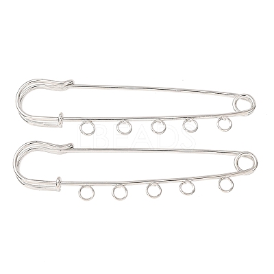 Iron Safety Pins Brooch Findings RN-CBAB9AC-03P-1
