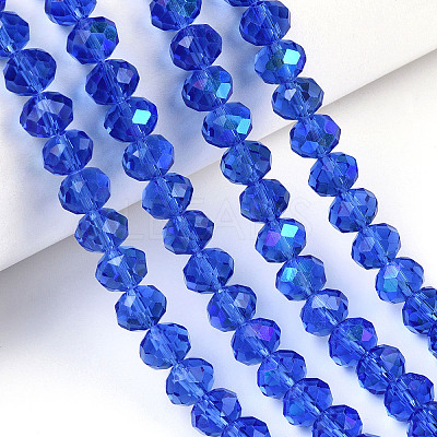Electroplate Glass Beads Strands EGLA-A044-T3mm-L31-1