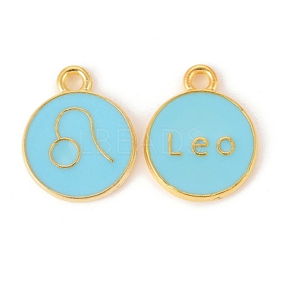 Alloy Enamel Pendants ENAM-S124-01B-16G-1