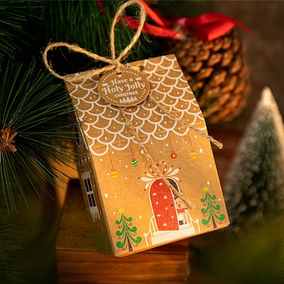 Christmas Theme Gift Sweets Paper Boxes CON-H014-21-1