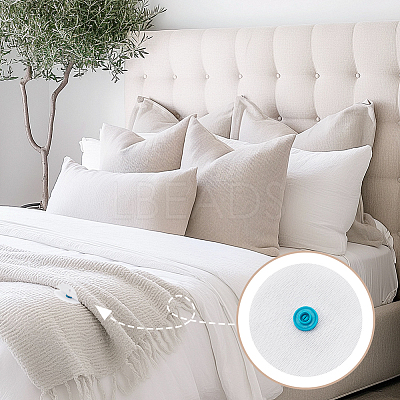 Plastic with Non-woven Fabrics Snap Buttons BUTT-WH0029-66-1