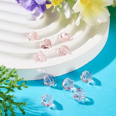 10Pcs Glass Imitation Austrian Crystal Beads GLAA-TADJ0001-11K-1