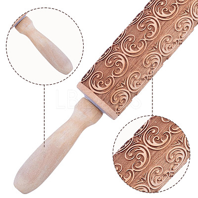 Wooden Rolling Pin AJEW-WH0609-909C-1
