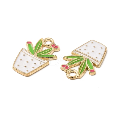 Alloy Enamel Pendants ENAM-G211-01G-07-1