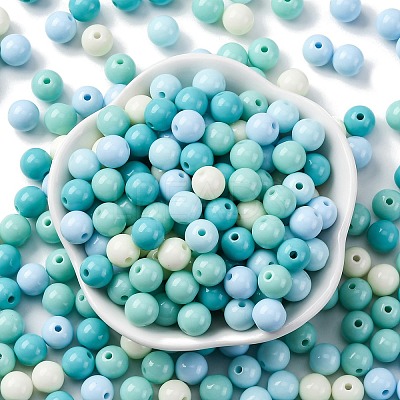 Opaque Acrylic Beads SACR-Q004-02B-1