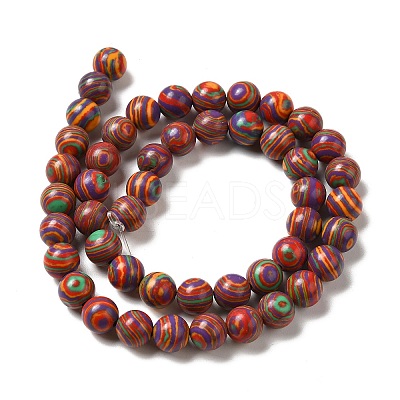 Synthetic Malachite Dyed Beads Strands G-P507-02A-03-1