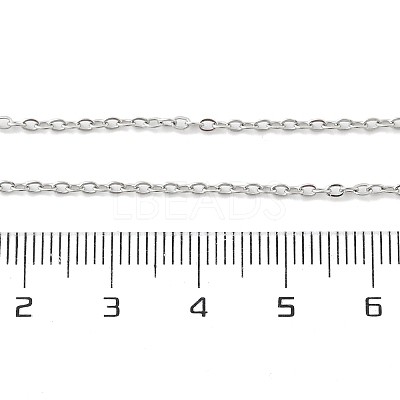 Non-Tarnish 304 Stainless Steel Cable Chain Necklace for Men Women NJEW-K245-014B-1