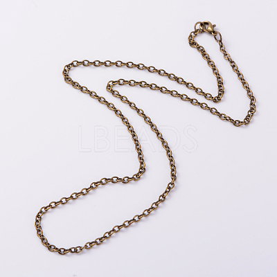 Iron Cable Chain Necklaces NJEW-JN01089-01-1