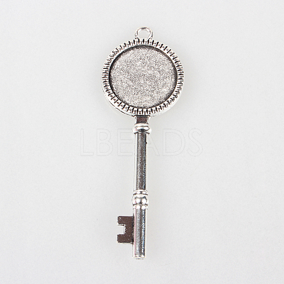 Tibetan Style Alloy Pendant Cabochon Settings LS-TIBEP-N003-72AS-1