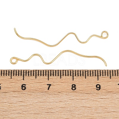 Brass Earring Findings KK-A274-17A-G-1
