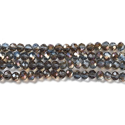 Electroplate Glass Beads Strands EGLA-A034-T4mm-J16-1
