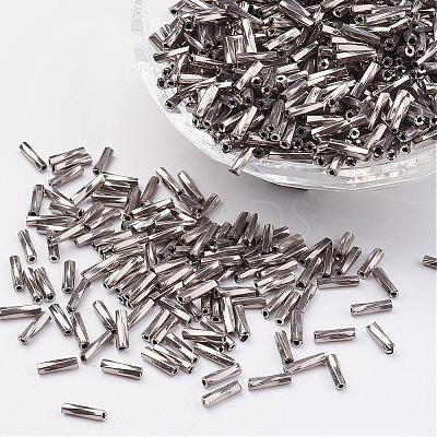 Glass Twisted Bugle Beads SEED-E002-12mm-TH-1