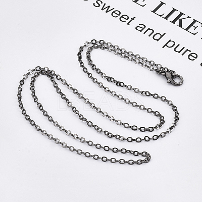 Brass Cable Chains Necklace Making LS-MAK-N029-01B-1