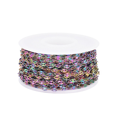 Ion Plating(IP) 304 Stainless Steel Textured Dapped Chains CHS-D004-02-1