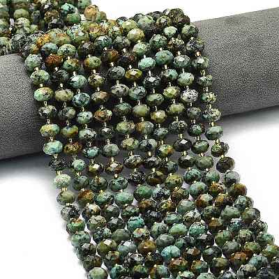 Natural African Turquoise(Jasper) Beads Strands G-P573-A29-01-1