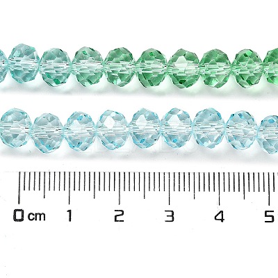 Transparent Painted Glass Beads Strands LS-DGLA-A034-T6mm-A16-1