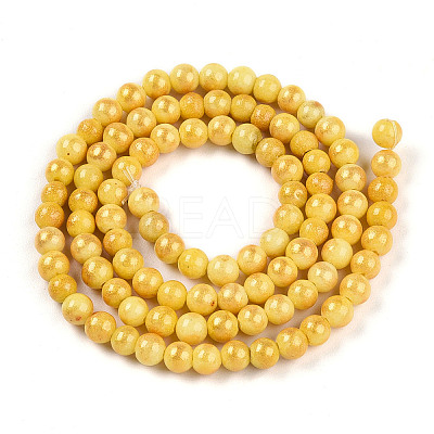 Natural Mashan Jade Beads Strands G-A255-A01-04D-1