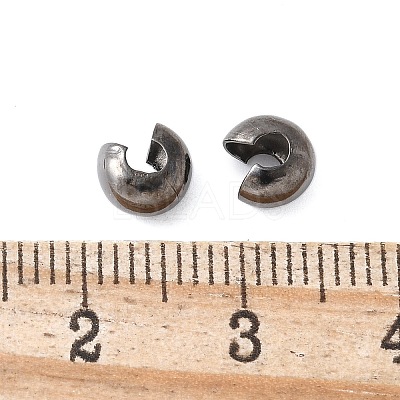 Brass Crimp Beads Covers EC266-2NFB-1